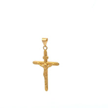 Load image into Gallery viewer, 18K Gold Pendant Cross Jesus Christ Religious 0.55 grams - Rafant
