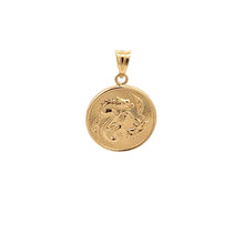 Load image into Gallery viewer, 18K Yellow Gold Pendant Round Dragon Lucky Fortune 1.42 grams - Rafant