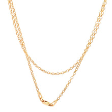 Load image into Gallery viewer, 18K Yellow Gold Necklace Chain Rolo Link 2.31 grams 19.75 inches - Rafant