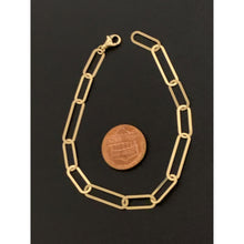 Load image into Gallery viewer, 18K Gold Bracelet Paperclip 2.39 grams 7.5 inches - Rafant