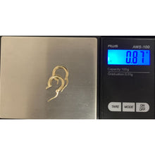 Load image into Gallery viewer, 18K Gold Earrings Hoops Loops Small 0.87 grams - Rafant