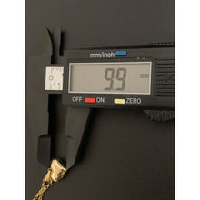 Load image into Gallery viewer, 18K Gold Necklace Chain Rolo 17.75 inches with Puffed Heart Pendant 2.25 grams - Rafant