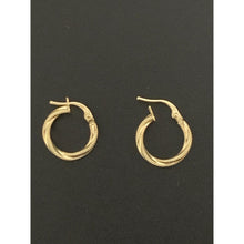 Load image into Gallery viewer, 18K Gold Earrings Hoops Loops Small 0.90 grams. - Rafant