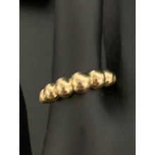 Load image into Gallery viewer, 18K Gold Ring Bubble Beaded Size 8 - Rafant
