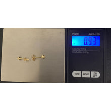 Load image into Gallery viewer, 18K Gold Earrings Stud Ball Polished Tiny Small 0.93 grams - Rafant