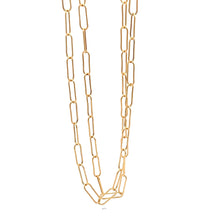 Load image into Gallery viewer, 18K Yellow Gold Necklace Chain Paperclip Size 18 inches 1.51 grams - Rafant
