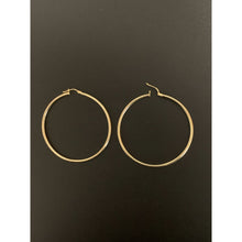Load image into Gallery viewer, 18K Gold Earrings Hoops Loops Extra Large 3.40 grams - Rafant