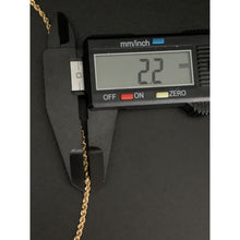 Load image into Gallery viewer, 18K Gold Necklace Rope Chain Only 19.75 inches 2.31 grams - Rafant