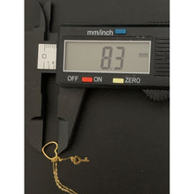 Load image into Gallery viewer, 18K Gold Necklace Chain with Heart Key Pendant 0.69 grams - Rafant