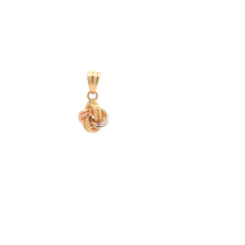 Load image into Gallery viewer, 18K Gold Pendant Knot Very Tiny 0.52 gram Tricolor - Rafant