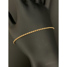 Load image into Gallery viewer, 18K Gold Bracelet Rope Chain 7.5 inches 0.93 grams - Rafant