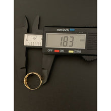 Load image into Gallery viewer, 18K Gold Ring Wave Tricolor Yellow White Rose Gold 1.70 grams Size 6 - Rafant