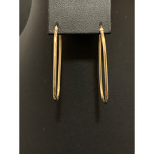 Load image into Gallery viewer, 18K Gold Earrings Hoops Oval 1.49 grams - Rafant