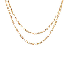 Load image into Gallery viewer, 18K Yellow Gold Necklace Chain Rolo Link 1.37 grams 19.5 inches Women - Rafant