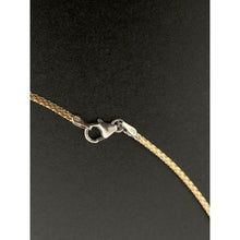 Load image into Gallery viewer, 18K Gold Necklace Omega Two Tone White Yellow Gold Soft Flexible 2.46 grams 16.50 inches - Rafant