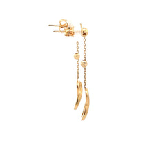 Load image into Gallery viewer, 18K Yellow Gold Earrings Infinity Dangling 2.28 grams - Rafant