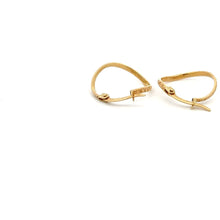 Load image into Gallery viewer, 18K Gold Earrings Hoops Irregular 1.04 grams Small - Rafant