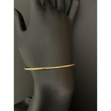 Load image into Gallery viewer, 18K Gold Bangle Bracelet Double Oval 7 inches 3.54 grams - Rafant