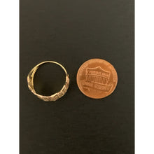 Load image into Gallery viewer, 18K Gold Ring Wave Tricolor Yellow White Rose Gold 1.85 grams Size 6 - Rafant