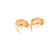 Load image into Gallery viewer, 18K Gold Earrings French Clips Tri Color White Rose Yellow Gold - Rafant