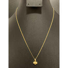 Load image into Gallery viewer, 18K Gold Necklace Chain 18 inches with Puffed Heart Pendant 1.20grams - Rafant