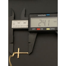 Load image into Gallery viewer, 18K Gold Necklace Curb Chain 17.50" with Cross Pendant 1.73 grams - Rafant