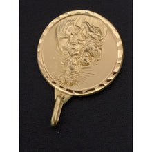 Load image into Gallery viewer, 18K Gold Pendant Jesus Christ Mother Mary Child Pendant Round 6.07 grams - Rafant