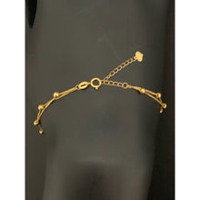 Load image into Gallery viewer, 18K Gold Bracelet Beaded 6 inches plus 1" extension 0.69 grams - Rafant