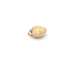 Load image into Gallery viewer, 18K Yellow Gold Pendant Puffed Heart Textured 1.67 grams - Rafant