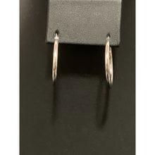 Load image into Gallery viewer, 18K White Gold Earrings Hoops Loops - Rafant