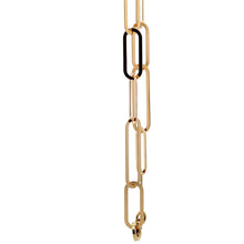 Load image into Gallery viewer, 18K Gold Bracelet Paperclips Chain Link Size 7.25 inches Fine Jewelry - Rafant