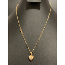 Load image into Gallery viewer, 18K Gold Necklace Chain 17.5 inches with Puffed Heart Pendant 2.07 grams - Rafant