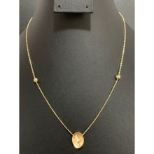 Load image into Gallery viewer, 18K Gold Necklace Chain 17.25" plus 1 inch Woman Lady Charm 2.40 grams - Rafant
