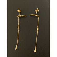Load image into Gallery viewer, 18K Gold Earrings Dangling Drop 2.68 grams - Rafant