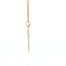 Load image into Gallery viewer, 18K Gold Necklace Chain 15.5" plus 2 inches extension Pendant Key 0.82 grams - Rafant