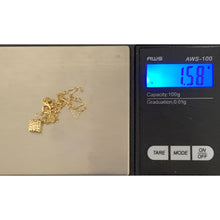 Load image into Gallery viewer, 18K Gold Necklace Chain16.50" With Shape Pendant - Rafant