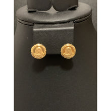 Load image into Gallery viewer, 18K Gold Earrings Stud Mother Mary 1.81 grams - Rafant