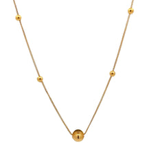Load image into Gallery viewer, 18K Gold Necklace Chain 18 inches Charms Beads 0.82 grams - Rafant
