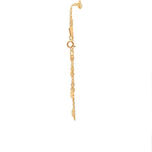 Load image into Gallery viewer, 18K Yellow Gold Bracelet Heart Charms 6.75 inches plus one inch extension - Rafant