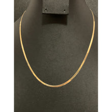 Load image into Gallery viewer, 18K Gold Necklace Flat Chain 17.50 inches 4.57 grams - Rafant