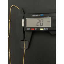 Load image into Gallery viewer, 18K Gold Necklace Chain with Tiny Beads 18 inches 2.11 grams - Rafant