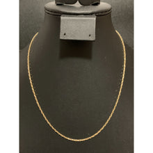 Load image into Gallery viewer, 18K Gold Necklace Chain Cable 18 inches 1.82 grams - Rafant