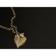 Load image into Gallery viewer, 18K Gold Necklace Chain 17.50 inches with Puffed Heart Pendant 1.94 grams - Rafant