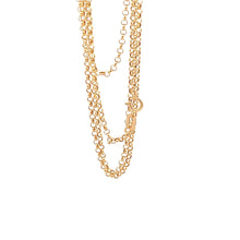Load image into Gallery viewer, 18K Yellow Gold Necklace Chain Rolo Link 1.37 grams 19.5 inches Women - Rafant