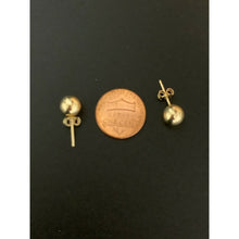 Load image into Gallery viewer, 18K Saudi Gold Ball Stud Polished Earrings 2.58 grams - Rafant
