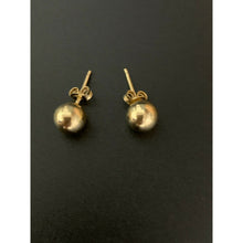 Load image into Gallery viewer, 18K Saudi Gold Ball Stud Polished Earrings 2.58 grams - Rafant