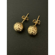Load image into Gallery viewer, 18K Saudi Gold Ball Stud Earrings 1.62 grams - Rafant