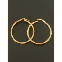 Load image into Gallery viewer, 18K Gold Earrings Hoops Loops Twisted 1.62 grams - Rafant