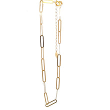 Load image into Gallery viewer, 18K Gold Bracelet Paperclip 6.5 inches plus 1.25 inches 0.60 grams - Rafant