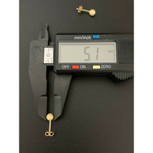 Load image into Gallery viewer, 18K Saudi Gold Necklace Chain 17.75" w/ Frosted Ball Pendant Earrings Set - Rafant